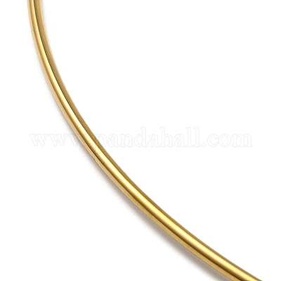 Collier Ras Du Cou Rigide Avec Plastron De Chaînes En Laiton Doré - Occasion Bon état