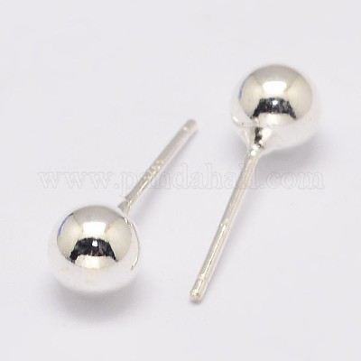 925 Sterling Silber Ohrstecker&nbsp;STER-K028-01S-2mm-1