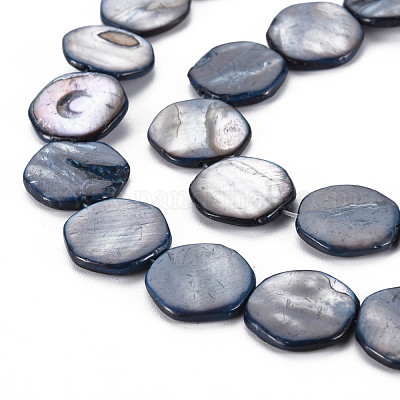 Eau douce naturelle de coquillage perles brins&nbsp;SHEL-S276-159-1