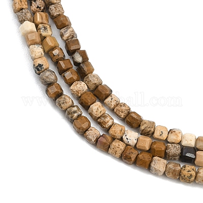 Natürliches Bild Jaspis Perlen Stränge&nbsp;G-P457-B01-52-1