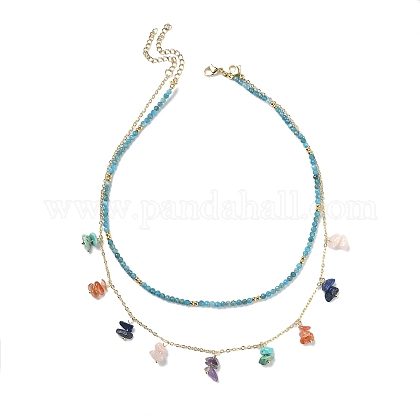 Collier Bébé Style Bavoir En Perles Acryliques Multicolores - 16 Pouces