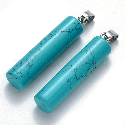Synthetic Turquoise  Pendants G-R456-04-1