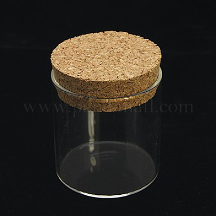 Glass Jar Bead Containers CON-E007-58x47mm-1