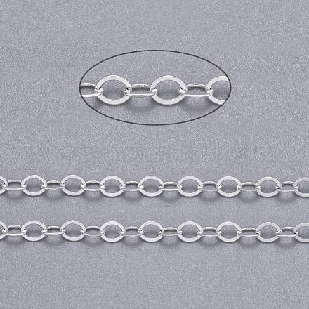 Латунные плоские овальные кабельные цепи CHC029Y-S-1