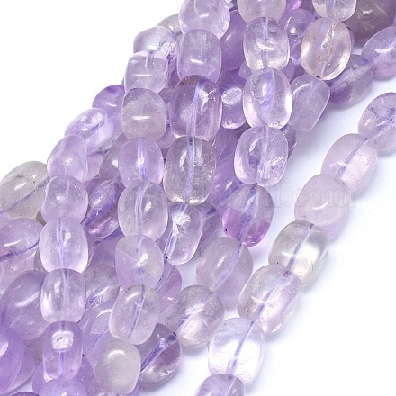 Chapelets de perles en améthyste naturelle G-O173-020A-1