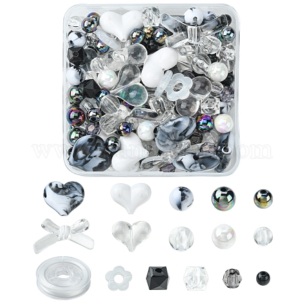 Kit per la creazione di braccialetti elastici con perline fai da te DIY-FS0003-23-1