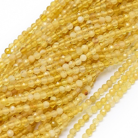 Chapelets de perles en opale jaune naturelle G-O180-05B-1