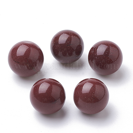 Perline di diaspro rosso naturale G-S289-13-10mm-1