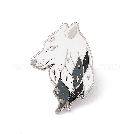 Wolf-Emaille-Pin JEWB-D012-21-1
