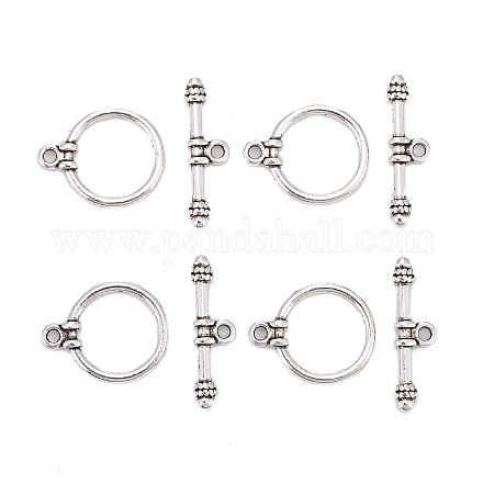 Tibetan Style Alloy Toggle Clasps X-LF1180Y-NF-1