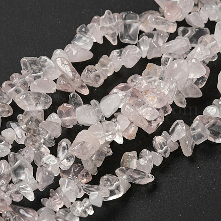 Rose naturelle perles de puce de quartz brins F007-02-1