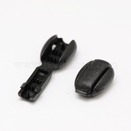 Dyed Eco-Friendly Plastic Cord End Locks Toggle Stoppers for Parachute Cord Sportswear Garment Backpack Accessories FIND-E005-10A-1