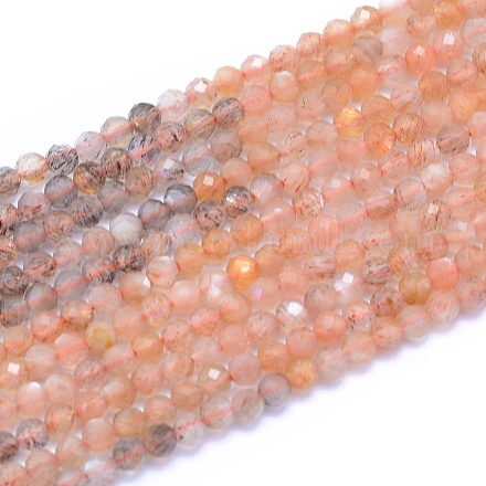 Brins de perles naturelles multi-pierre de lune G-I279-E13-01-1