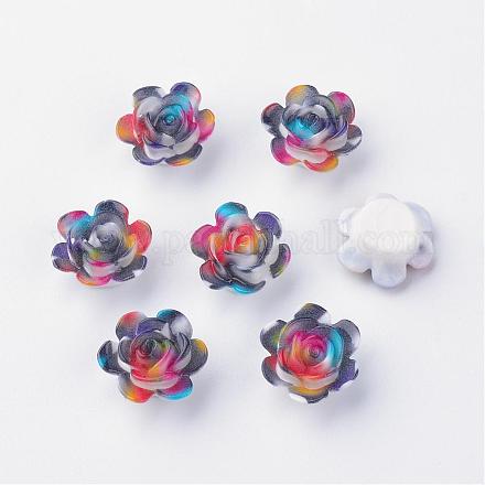 Spray Painted Resin Cabochons CRES-Q190-22C-1