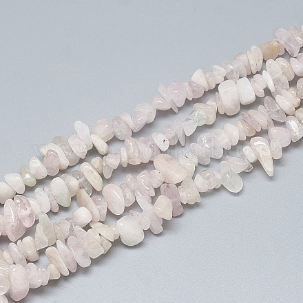 Chapelets de perles en morganite naturelle G-S314-41-1