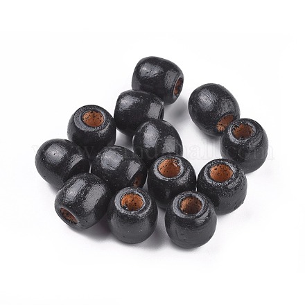 Perles en bois d'érable naturel teint WOOD-Q007-16mm-10-LF-1