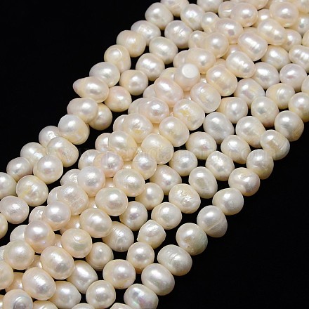Natural Cultured Freshwater Pearl Beads Strands PEAR-L001-04-01A-1