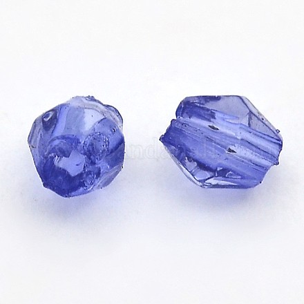 Faceted Bicone Transparent Acrylic Beads DBB14MM04-1