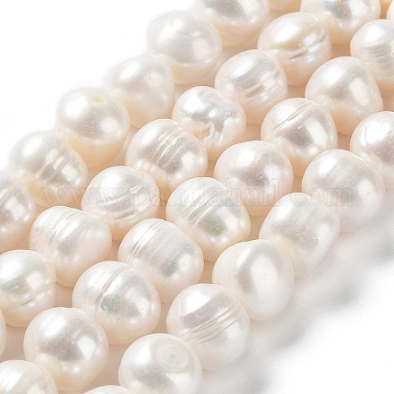 Natural Cultured Freshwater Pearl Beads Strands PEAR-E019-10-1
