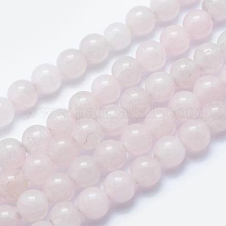 Chapelets de perles en quartz rose naturel G-K287-08-8mm-1