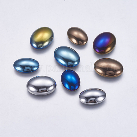 Electroplate Non-magnetic Synthetic Hematite Cabochons G-K237-19A-1
