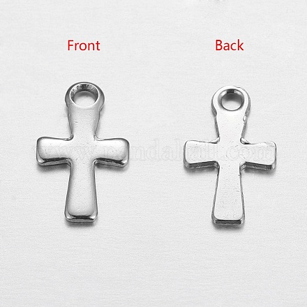 201 Stainless Steel Especial Cross Charms X-STAS-K002-09A-1