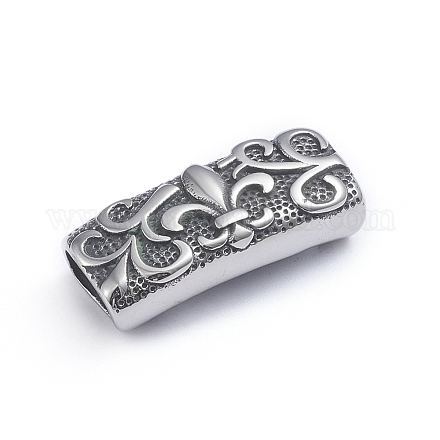 Retro 304 Stainless Steel Slide Charms/Slider Beads STAS-L243-005AS-1