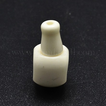 3-Hole Natural Howlite Guru Beads TURQ-E017-01-24x12mm-1
