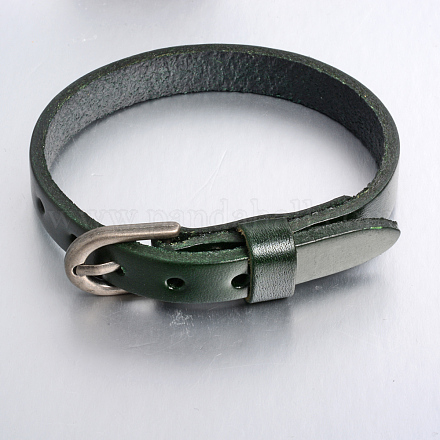 Watch Band Leather Cord Bracelets BJEW-C109-1P-1