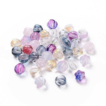 Perles en verre transparentes GLAA-L027-K-M-1