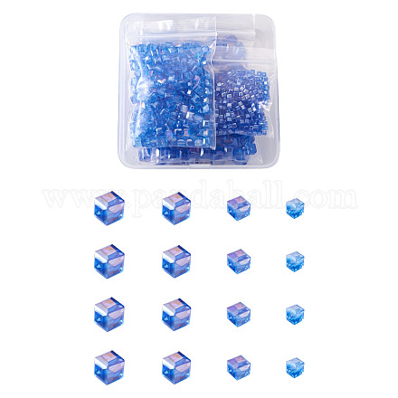 Chapelets de perles en verre électroplaqué EGLA-TA0001-03C-1