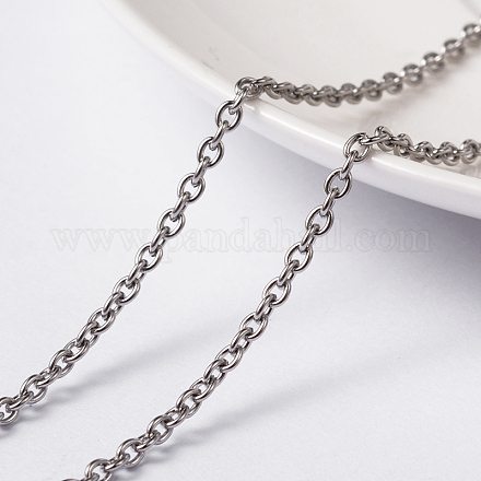 304 Stainless Steel Cable Chains CHS-L014-08P-1