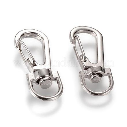 Alloy Swivel Lobster Claw Clasps PALLOY-T010-06P-1