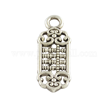 Tibetan Style Zinc Alloy Abacus Pendants TIBEP-Q042-005-1