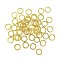 Brass Linking Rings, Twisted Rings, Round, Real 14K Gold Plated, 5.5x1.5mm, Inner Diameter: 3.5mm