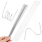 UNICRAFTALE About 50Pcs 30cm Stainless Steel Spring Wire 24 Gauge 0.6mm Straight Spring Wire Hard Stainless Steel Straight Wire Elasticity Wire for DIY Jewelry Making, 3D Prints, BBQ Grilling Skewers