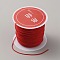 Nylon Chinese Knotting Cord, DIY Material for Jewelry Making, Red, 0.8mm, about 21.87 Yards(20m)/Roll