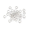 Brass Open Jump Rings, Long-Lasting Plated, Cadmium Free & Lead Free, Rack Plating, Platinum, 4x0.8mm, Inner Diameter: 2.5mm