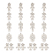 20Pcs 5 Style 304 Stainless Steel Pendants & Link Connectors, Laser Cut, Human, Stainless Steel Color, 18.5~26x9.5~23.5x1mm, Hole: 1.4~1.6mm, 4pcs/style