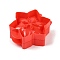 Christmas Theme ABS Plastic Classic Mini Press Apple Pie Molds, Baking Tools, Snowflake, 114x104x41.5mm