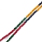 Natural Chalcedony Beads Strands, Dyed, Faceted, Rondelle, 3.5x2mm, Hole: 0.8mm, about 176pcs/strand, 13.90 inch(35.3cm)
