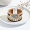 Tree of Life Link PU Leather Multi-strand Braclets, with Magnetic Clasp, PeachPuff, 7-5/8 inch(19.5cm)