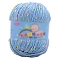 Polyester Yarn, Tweed Yarn, for Sweater Hat, for Knitting Crochet Supplies, Light Sky Blue, 2mm, about 85.30 Yards(78m)/Skein