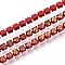 Iron Rhinestone Cup Chains, with Spool, FireBrick, 2x2x2mm, about 29.99 Feet(9.14m)/Roll