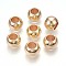 CCB Plastic Round Beads, Gold, 16x12mm, Hole: 8.5mm.