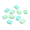 Natural Howlite Cabochons, Dyed, Rectangle, Frosted, 14x10.5x4mm