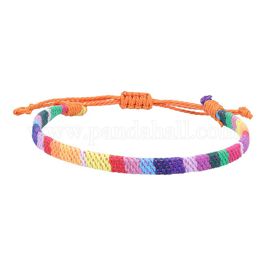 Achat Bracelets réglables noués estivaux pour enfants et adultes | Bleu