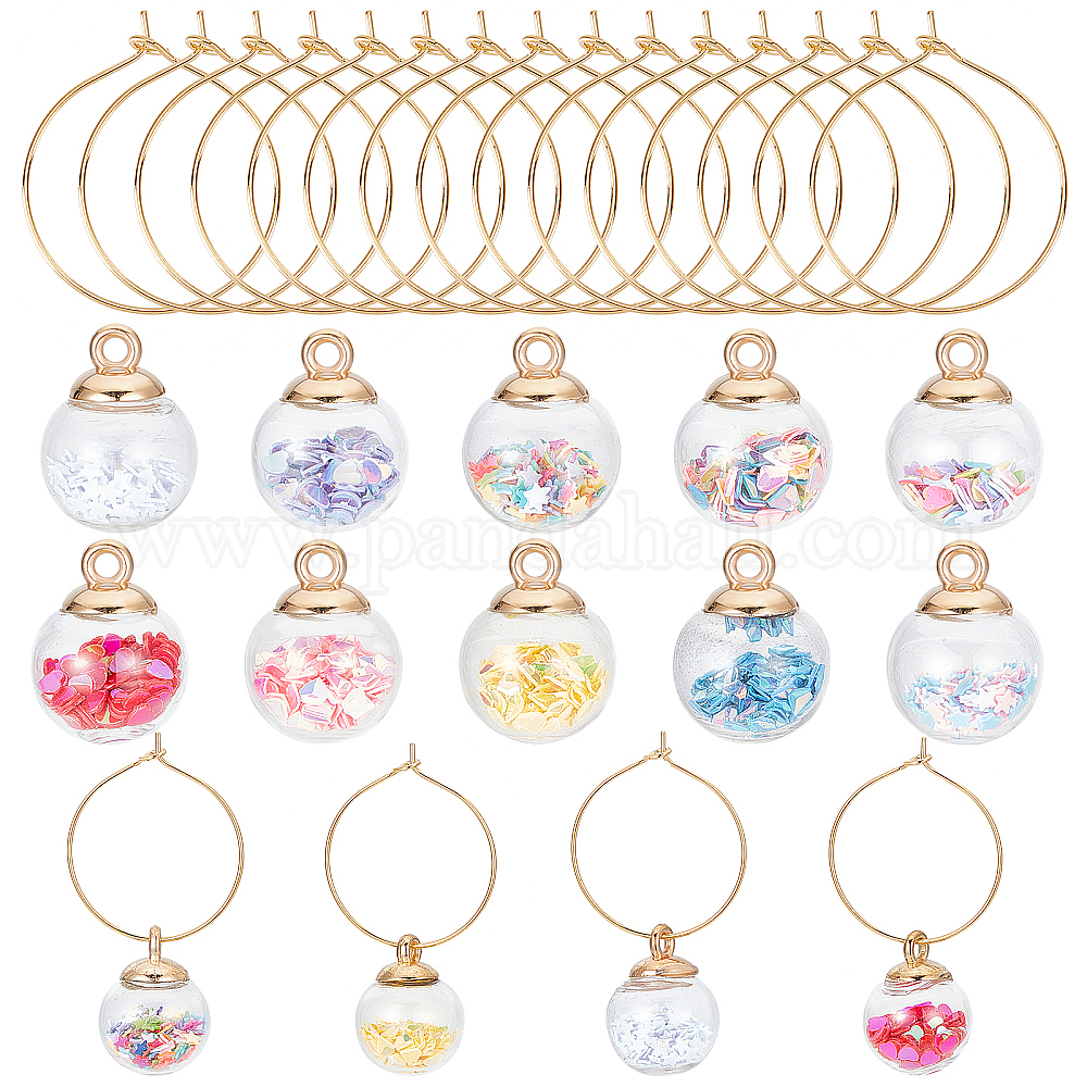 Shop SUNNYCLUE 1 Box Wine Glass identifiers Wine Glass Charms Bulk Wine