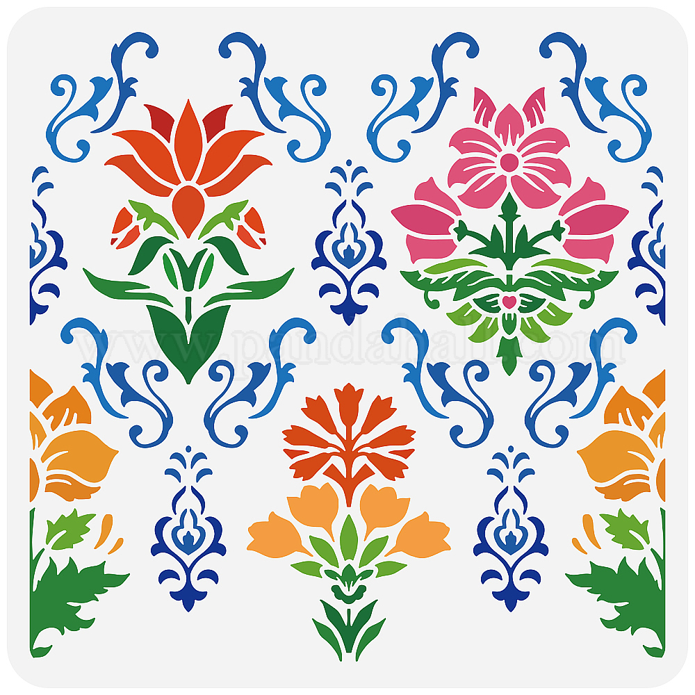 Wholesale PET Hollow Out Drawing Painting Stencils - Pandahall.com