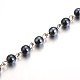 Pearlized handgefertigten Porzellan runden Perlen Ketten für Halsketten Armbänder machen AJEW-JB00094-04-1